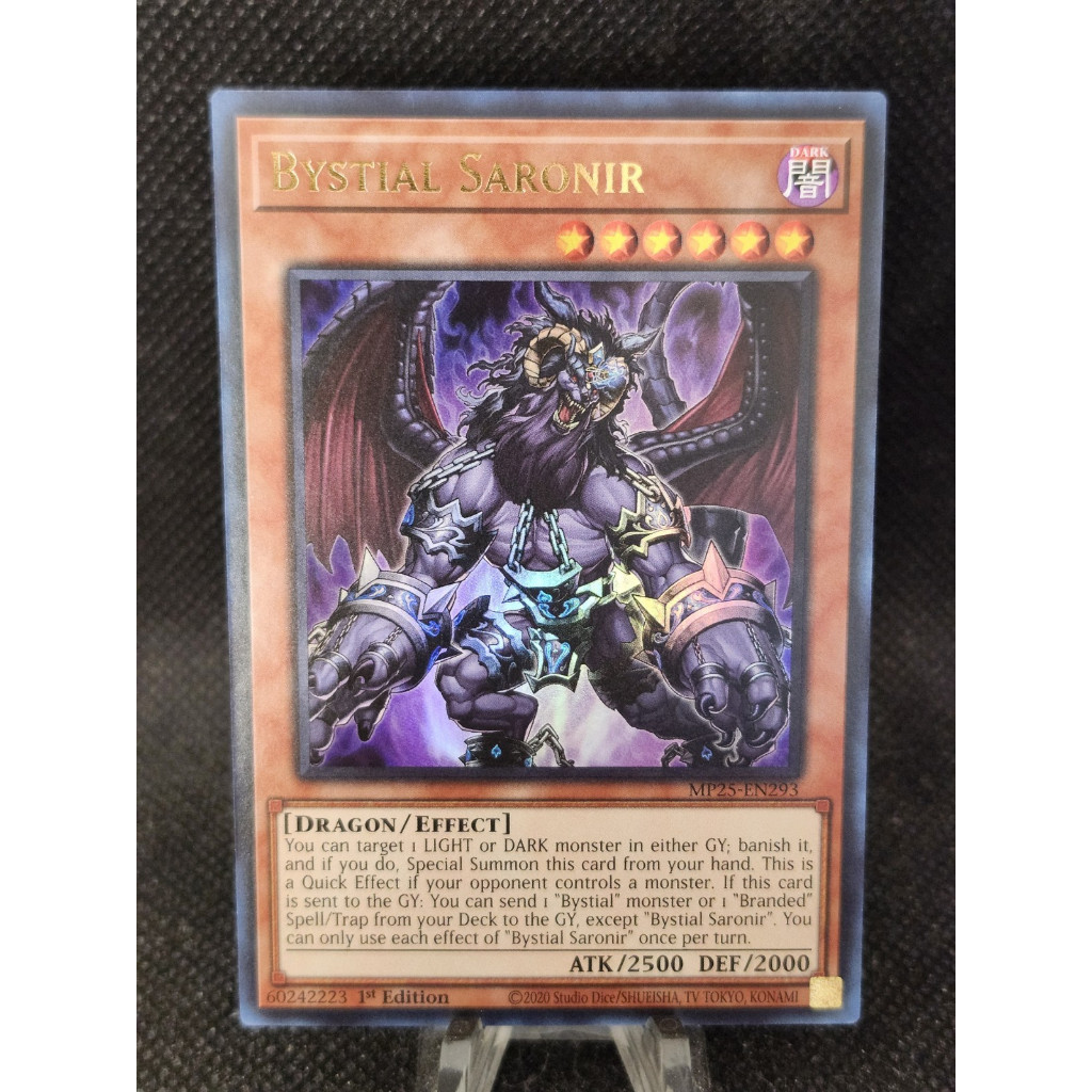 ultra Rare [ dưa hấu yugioh ] Lá bài thẻ Bystial Saronir - Tặng bọc bài mons