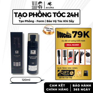  Chai xịt bồng bềnh làm phồng tóc Akuma Fluffy Hair 120ml chính hãng hỗ trợ tạo kiểu giữ nếp tóc 