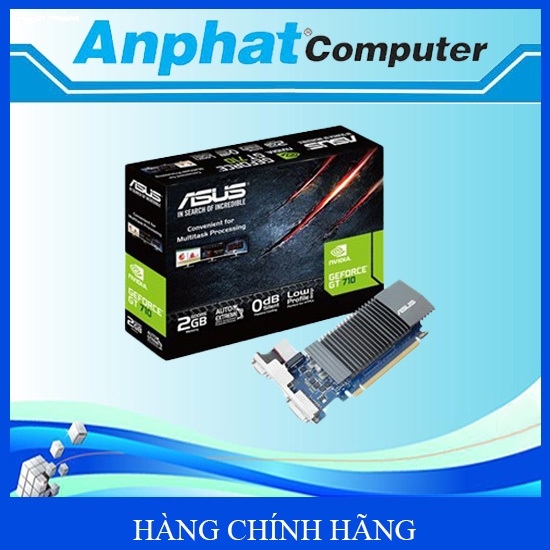 VGA  ASUS GT710-SL-1GD5 (1GB GDDR5, 64-bit, DVI+HDMI) - Hàng chính hãng - Bảo hành 36 tháng