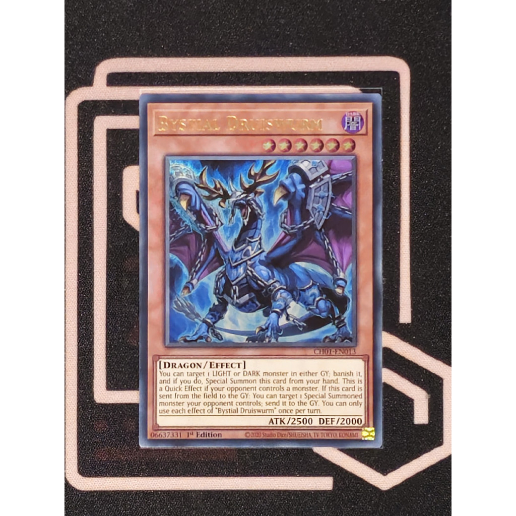 UK ultra rare Lá thẻ bài Yugioh Bystial Druiswurm - Tặng bọc bài mons