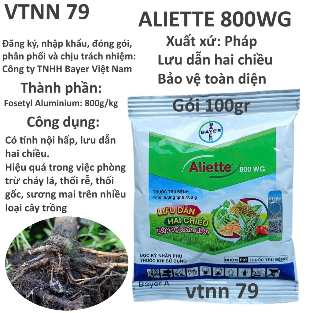 ALIETTE 800WG GÓI 100G. CÔNG TY BAYER