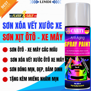 Sơn Xe Ô tô - Sơn Xịt Ô tô - Sơn Xóa Vết Xước Ô tô, Xe Máy Cao Cấp Bám Dính Tốt Siêu Bóng Mịn Đẹp