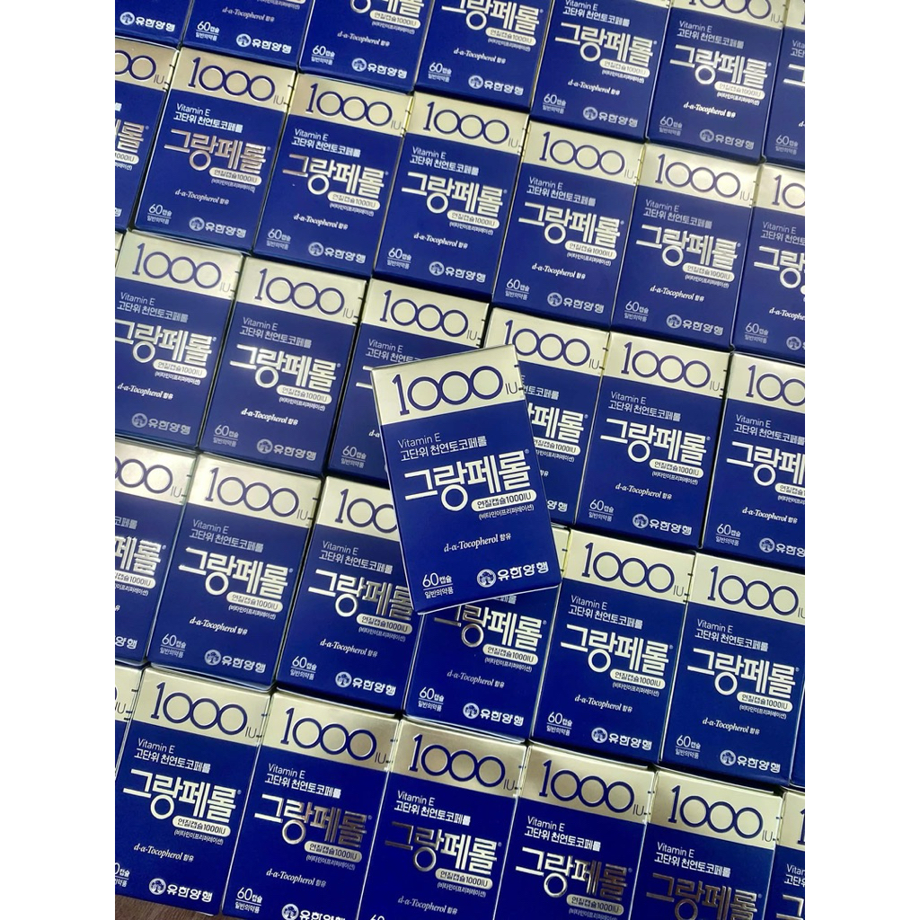 Viên uống Vitamin E 1000IU Hàn Quốc 60 viên - Chống lão hóa