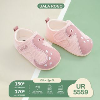   XẢ LỖ LẺ SIZE  Giày tập đi Uala Rogo chuẩn y khoa đế cao su non bé trai bé gái siêu mềm nhẹ chống trơn trượt 