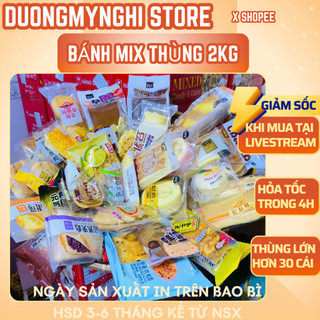  Bánh mix Đài Loan Cao Cấp Thùng 2kg Đa Dạng - Nhiều vị ăn vặt Nội Địa - Combo Quà Biếu DMN House H871 