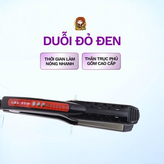 Máy Duỗi đỏ đen - máy duỗi tóc siêu mượt - máy là tóc thẳng