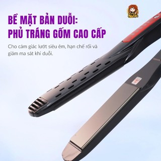 Máy Duỗi đỏ đen - máy duỗi tóc siêu mượt - máy là tóc thẳng