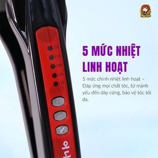 Máy Duỗi đỏ đen - máy duỗi tóc siêu mượt - máy là tóc thẳng
