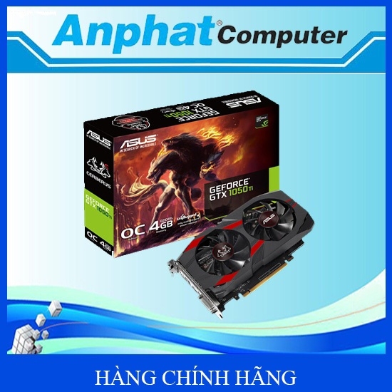 Card Màn Hình VGA ASUS GTX 1050TI-Ceberus 4G 2 FAN Hàng Công ty (Fullbox) – Bảo hành 36 tháng