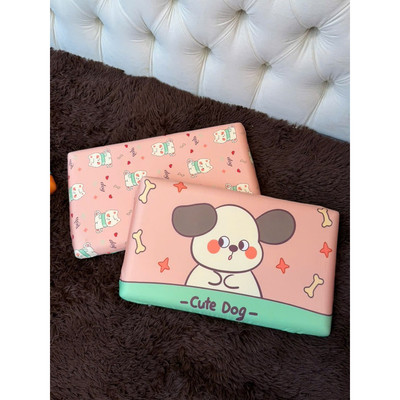 Gối cao su non cho bé yêu kích thước 25x45cm ,vỏ chất liệu cotton thun mềm mại thoáng mát hình ngộ nghĩnh