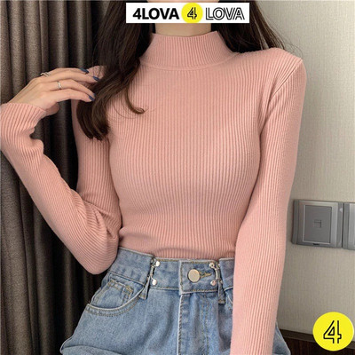 Combo 2 Áo thun tăm cổ 3 phân 4LOVA thu đông dài tay giữ nhiệt cao cổ chất đẹp