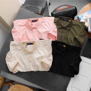 Áo polo nam xuất xịn cao cấp vải rayon không nhăn Áo thun nam cổ bẻ bo dệt tổ ong logo thêu ngựa có bigsize -DILANO 
