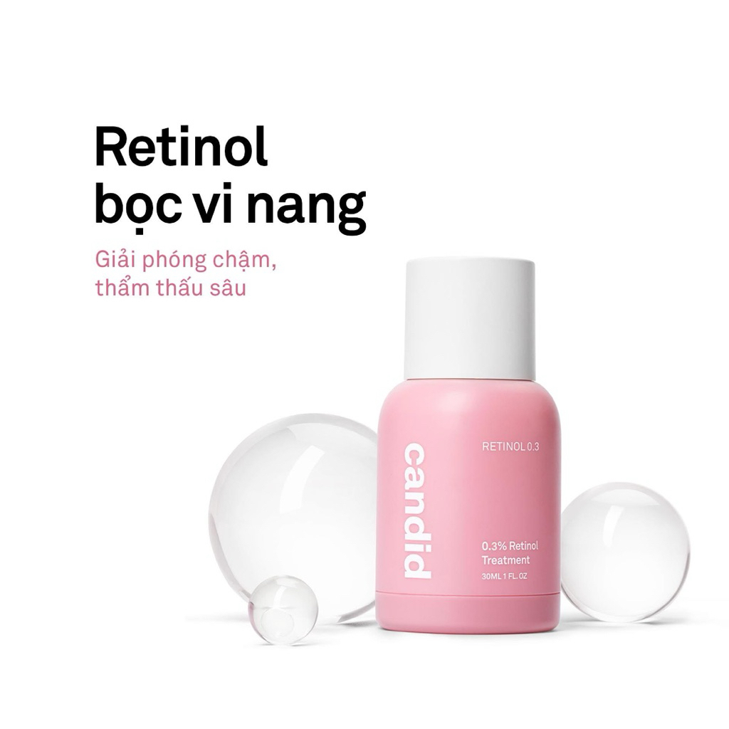 Tinh Chất Retinol Candid Chống Lão Hóa, Nhăn Candid 0.5% Retinol/ 1% Retinol Treatment 30ml