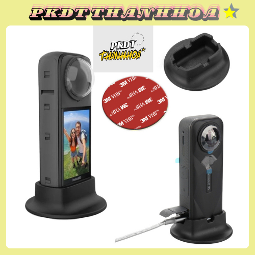 Đế Để Bàn Silicon Cho Insta360 X4 X5,Giá Đỡ Silicon Đế Bảo Vệ Cho Insta 360 X4 X5 Camera Phụ Kiện th