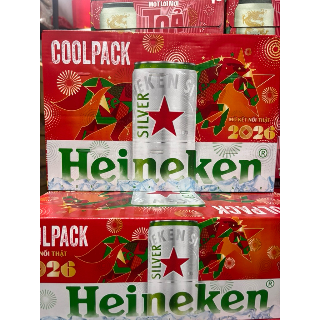 bia heiniken lon lùn coolpack 24lon X 250ml