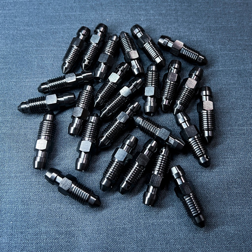 Ốc xả gió 8li heo brembo k50 stylema m50 nissin | Ốc titan đen | Ốc titan đen 8li | ốc xả gió titan