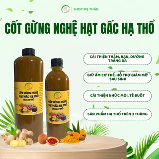 CỐT GỪNG NGHỆ HẠT GẤC HẠ THỔ (BODY) 1 LÍT HANDMADE