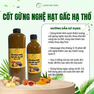 CỐT GỪNG NGHỆ HẠT GẤC HẠ THỔ (BODY) 1 LÍT HANDMADE