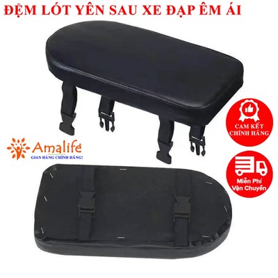 Đệm Lót Yên Sau Xe Đạp Amalife Êm Ái Bền Đẹp Không Thấm Nước, Đệm Yên Xe Đạp Người Ngồi Sau Chống Bụi Bẩn