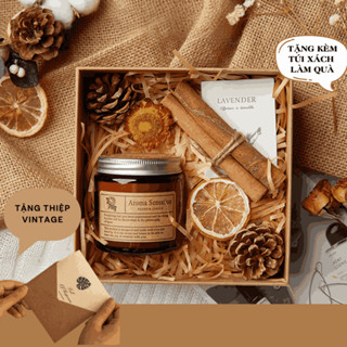  Set Hộp Quà - Nến Thơm Cao Cấp hương tuỳ chọn kèm Phụ kiện - Hợp làm quà tặng sinh nhật ngày lễ giáng sinh 
