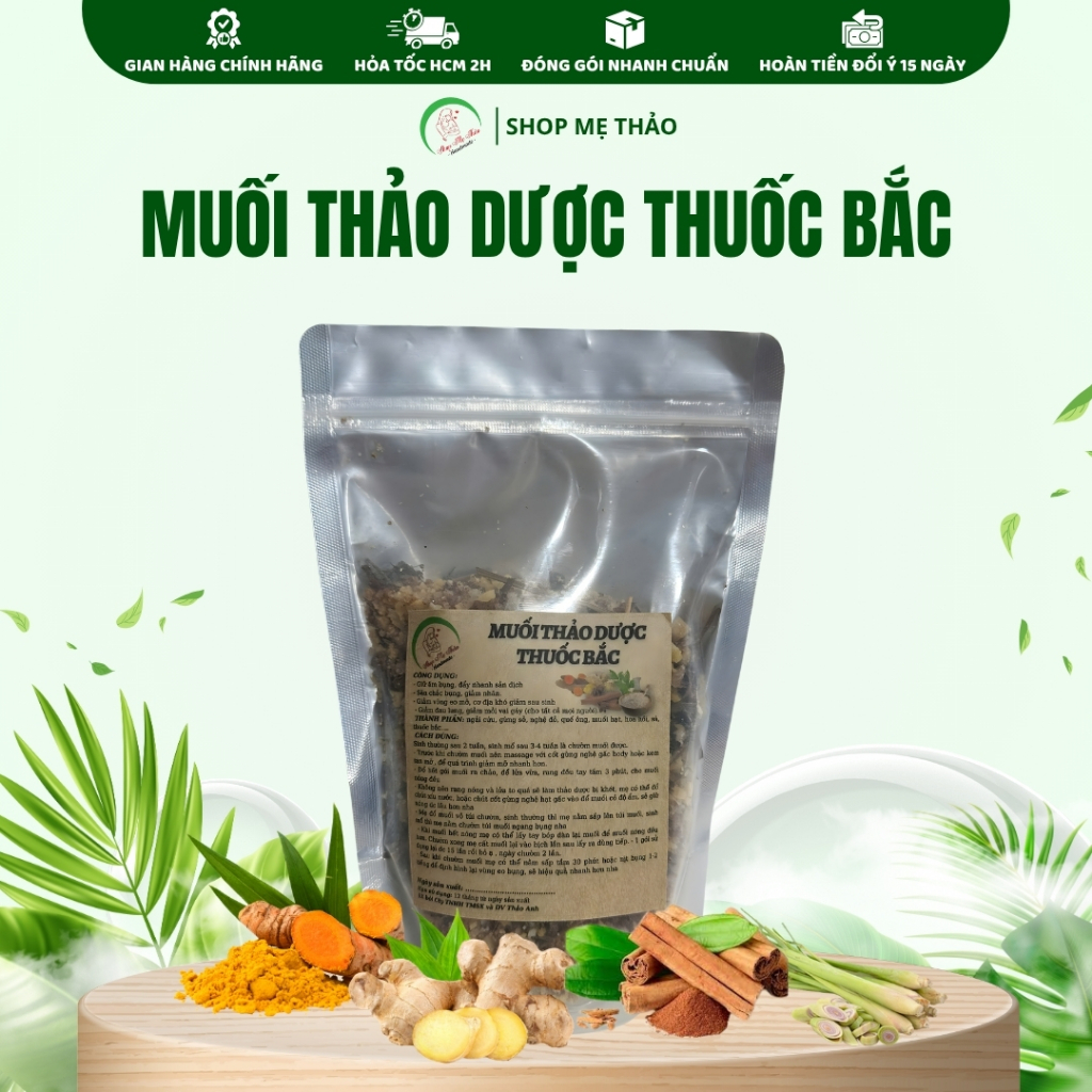 MUỐI THẢO DƯỢC CHƯỜM BỤNG SAU SINH - GÓI 600G