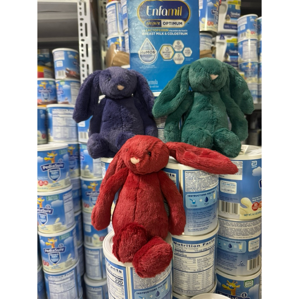 2025(Christmas) Thỏ bông Jellycat Bunny Teal -redcurrant- saffyre bunny size litte 18cm chính hãng