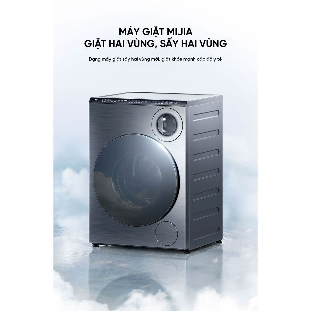 Máy giặt sấy Xiaomi Mijia MJ107 XHQG103MJ107 – 2 lồng giặt sấy riêng biệt, lồng chính 10kg sấy 7kg, 
