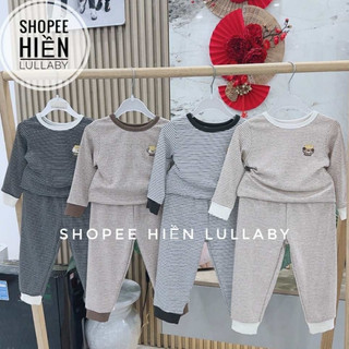   Embes Chính Hãng  Bộ dài tay Embes chất cotton nỉ cho bé trai bé gái 