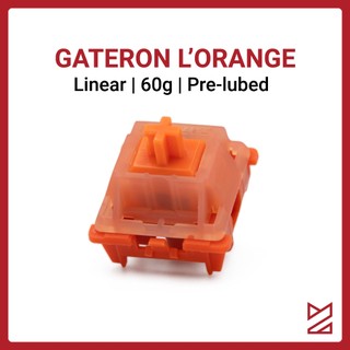 Bowl x Gateron L'Orange Switch - Công tắc bàn phím cơ linear, lube mượt mà