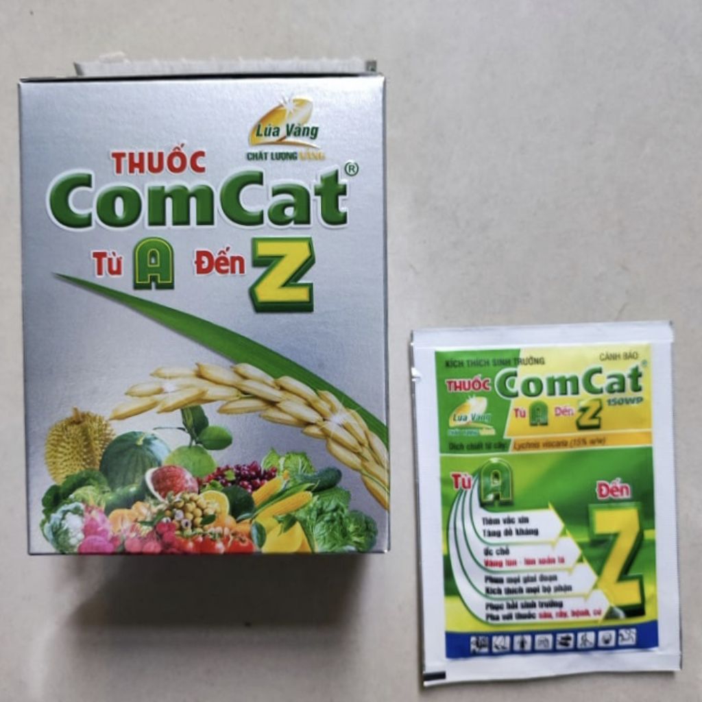 10 gói Comcat Lúa Vàng 150WP (7.55g) - Tăng đề kháng cây trồng, ức chế vàng lùn, lùn lá