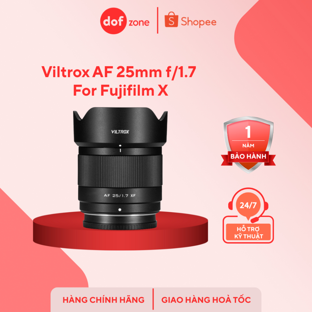 Viltrox AF 25mm f/1.7 For Fujifilm X | Chính Hãng