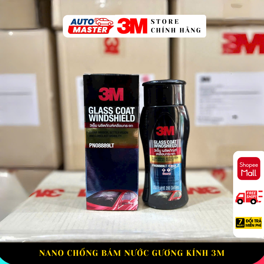 Nano Chống Bám Nước Gương Kính Xe Ô Tô 08889LT -  3M CHÍNH HÃNG