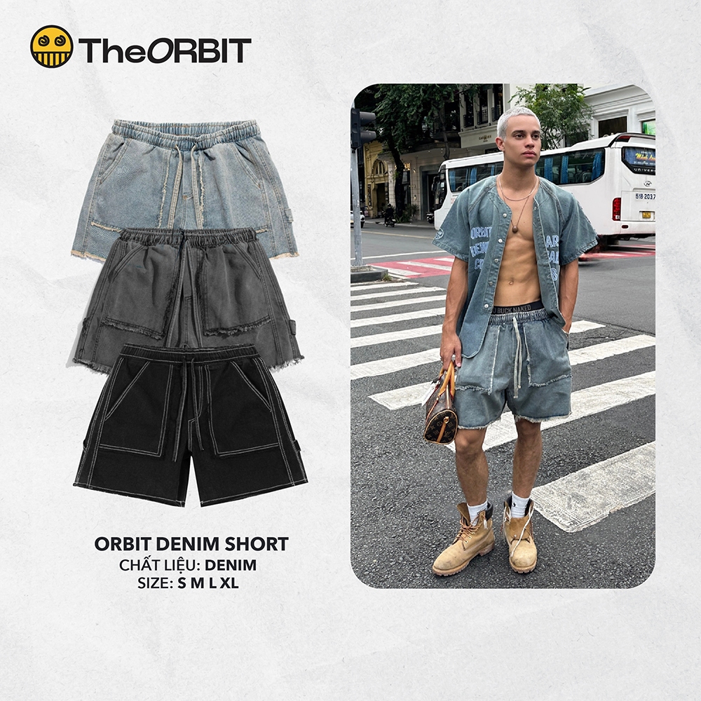 Quần Short Nam Nữ The ORBIT - ORBIT Denim Short - Local Brand Chính Hãng