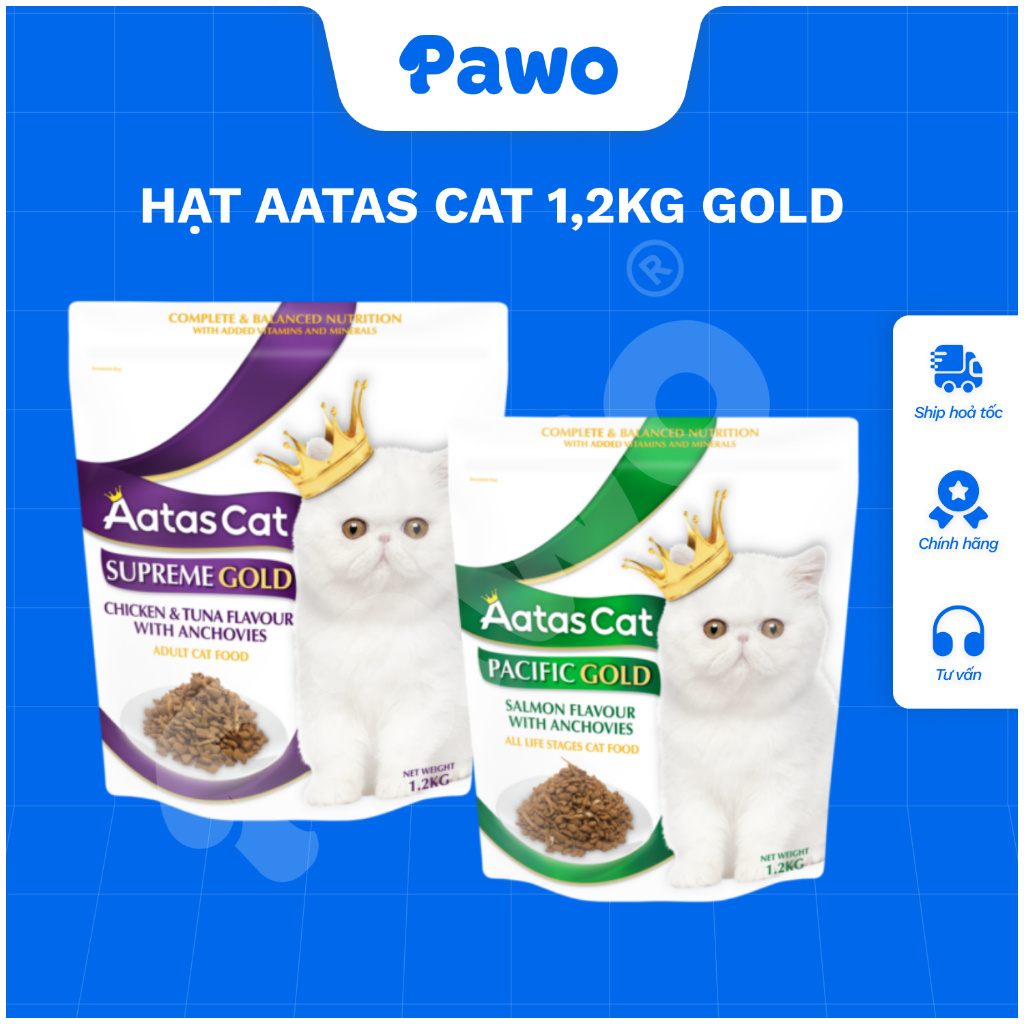 Hạt Aatas Cat 1,2KG - Gold PAWO