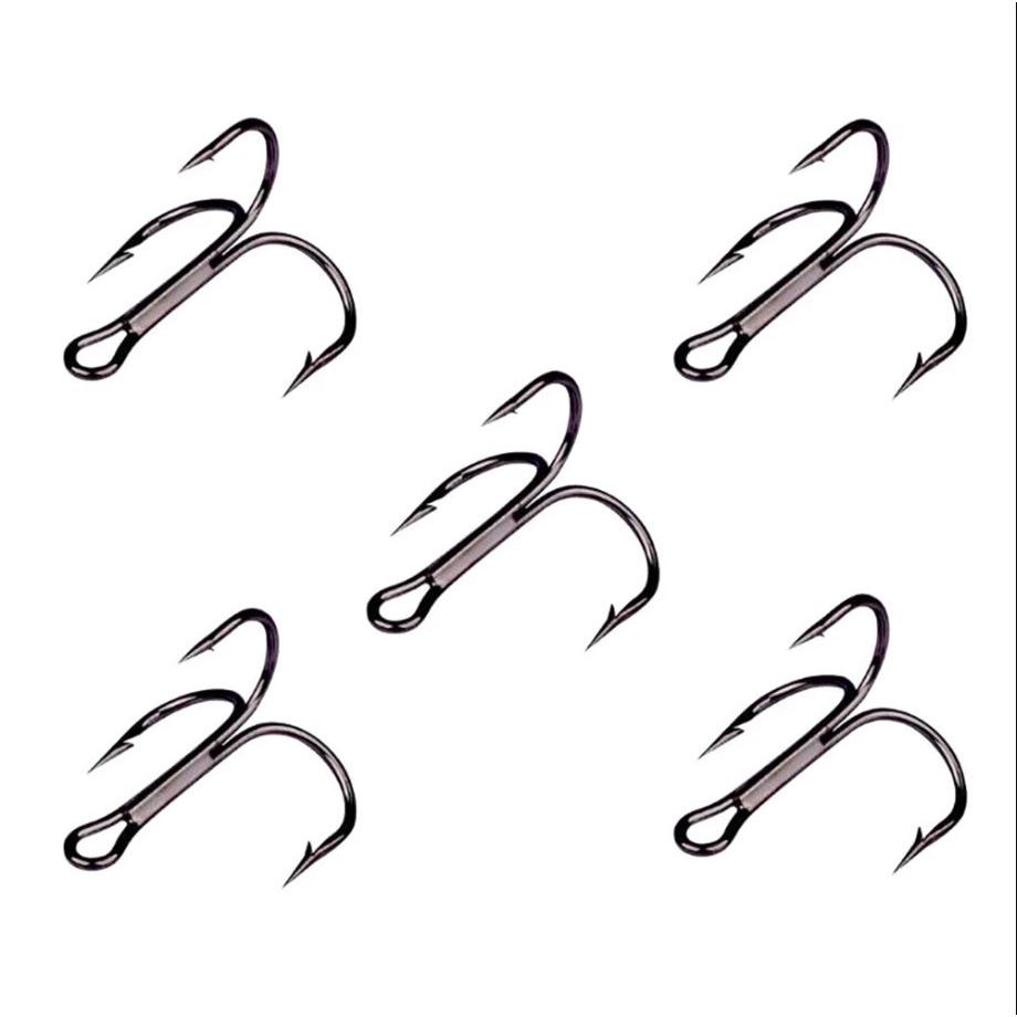 Gói 10 Lưỡi Câu Cá Ba Tiêu Bằng Thép