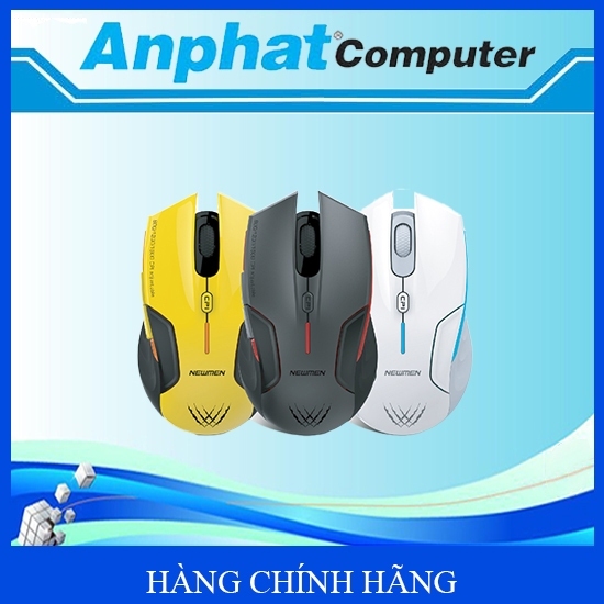 Chuột game không dây Newmen E500 Pro ( Đen/Vàng/Trắng ) - Hàng Chính Hãng
