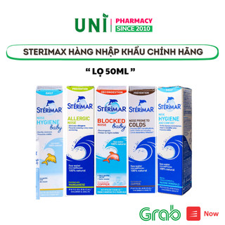  Xịt Mũi Cá Heo Sterimar Baby xịt vệ sinh hàng ngày  Xịt muối biển Pháp Hàng nhập khẩu chính hãng Lọ 50ml 