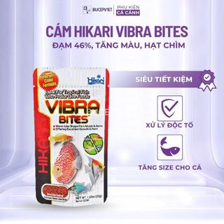  Cám cá cầu vồng cá đĩa,hồng mi siêu tăng màu Hikari Vibra Bites 280g 
