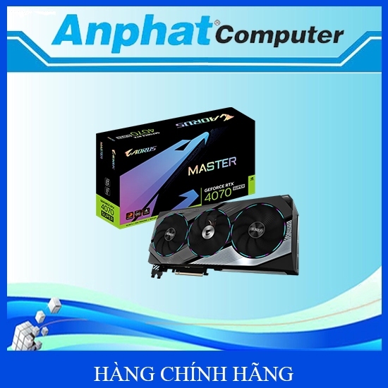 Card màn hình VGA Gigabyte Aorus GeForce RTX 4070 Super Master 12G (N407SAorus M-12GD) - Hàng Chính 