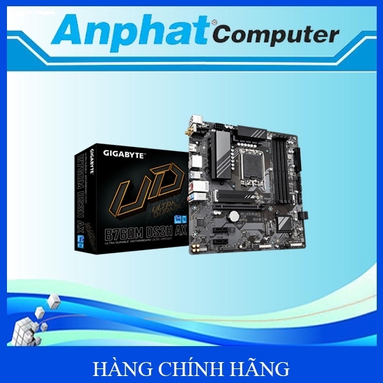 Mainboard Gigabyte B760M DS3H AX Socket LGA1700 - Hàng Chính Hãng