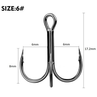 Gói 10 Lưỡi Câu Cá Ba Tiêu Bằng Thép