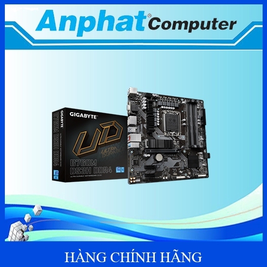 Mainboard Gigabyte B760M DS3H DDR4 Socket LGA1700 - Hàng Chính Hãng