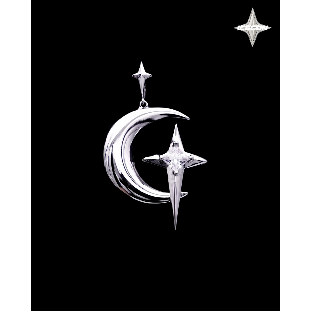 Dây Chuyền Bạc 925 - Mạ Vàng Trắng - Ánh Trăng Icecon ( STELLAR Eclipse Necklace Icecon )