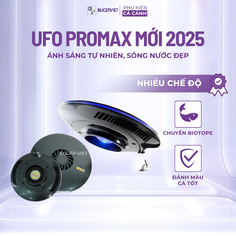 Đèn Zetlight UFO PRO MAX F8 – Đèn LED cho hồ thủy sinh, biotope, hiệu ứng sóng đẹp, điều chỉnh qua a