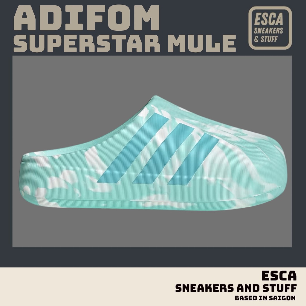 [CHÍNH HÃNG] Giày sục ADIFOM MULE FRESH AQUA MINT LAM NGỌC  - JI3152