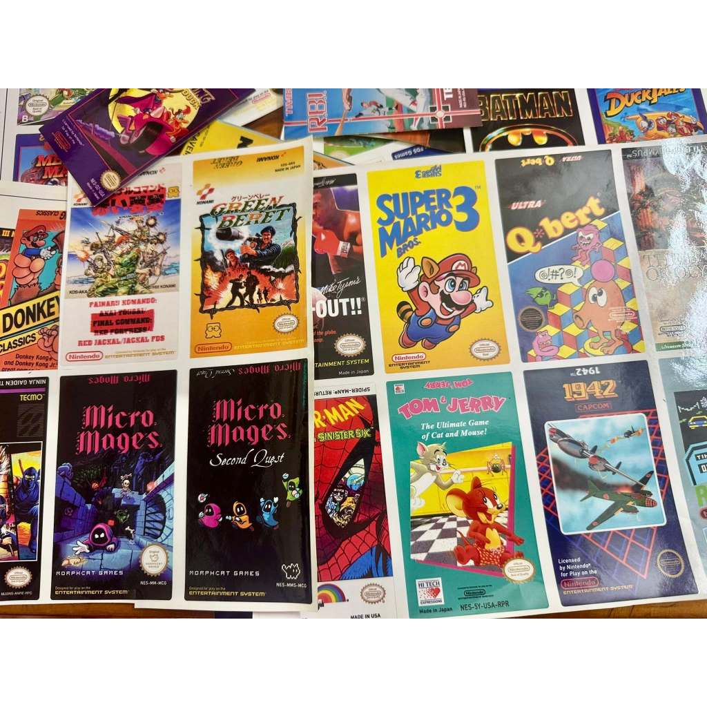 Tem băng NES in lại các loại, có sẵn, in màu chất lượng 300DPI