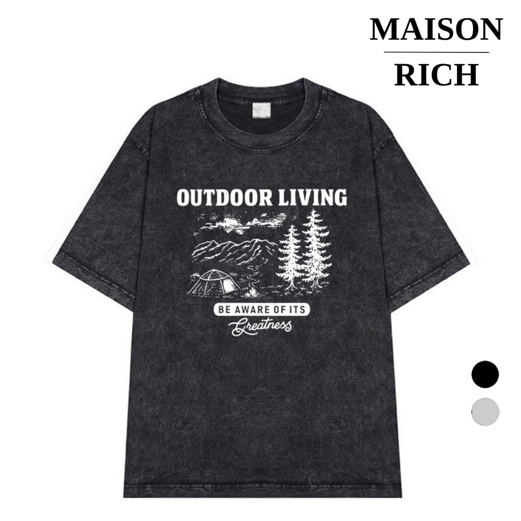Áo Thun Wash Richky Premium Tee Outdoor Living Be Aware of its Greatness