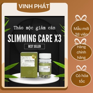  *Hộp 38 viên không detox* Trà Thảo Mộc Giảm Cân Slimming Care X3 Giúp Đào Thải Mỡ Thừa Giảm Cân Nhanh Chóng 