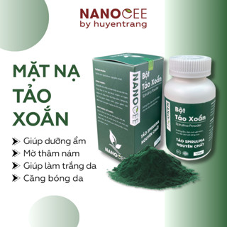  Bột Tảo Xoắn Đắp Mặt Nạ NANOCEE Nguyên Chất - Mặt Nạ Giúp Căng Bóng Da Mờ Nhăn Ngừa Mụn 