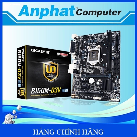 Bo Mạch Chủ Main Gigabyte B150M-D3V (VGA/ SSD M.2) Socket LGA1151 Hàng Công Ty fullbox